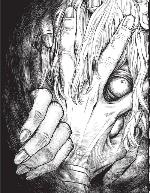 HotPotatoPotat's tweet photo. Shigaraki Reference Guide 🧵

I decided to collect and note some of Tomura's most recognizable features, and also some of the ones people tend to overlook. 

There are many versions of him, so I will try and include all appearence types. https://t.co/yoTt0P9Nhg