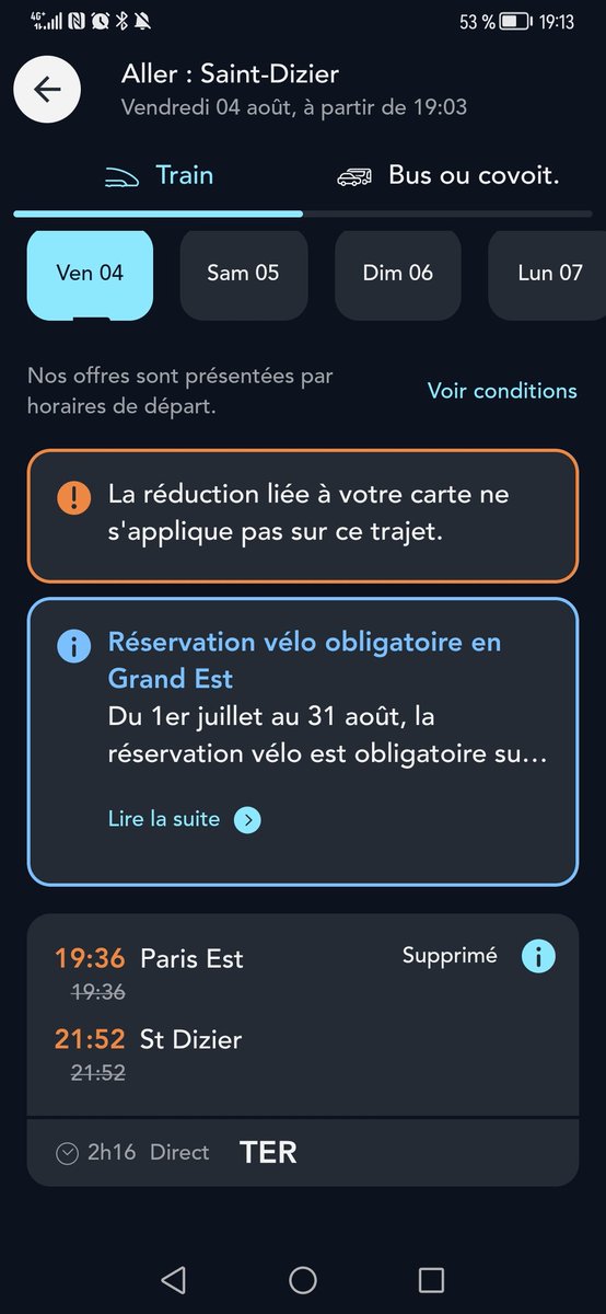 xaviermarchal_'s tweet photo. Sympa @SNCFConnect l'annulation du dernier train de la journée quelques heures avant, un vendredi soir de vacances sans solution de remplacement. Et après vous osez dire que votre service est conforme aux attentes de vos clients. https://t.co/NzhZBRCIs1