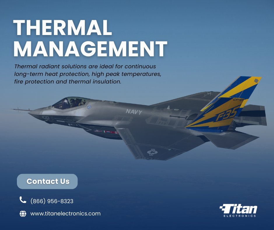 TitanElectronic's tweet photo. Ensure your equipment's safety against long-term heat, fire, high-peak temperatures, and more. Explore our wide range of products for thermal management solutions. #thermalmanagement #insulation #heatprotection

https://t.co/cHlgQ7aVhs https://t.co/23QSyUnVNK