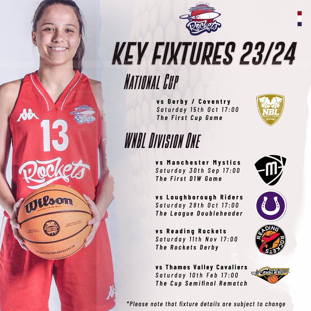 City of Birmingham Rockets tweet media