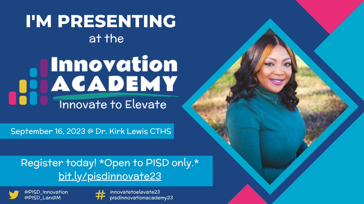 @bekkaallen, @gareri_amber, and I are brining the 🔥🔥🔥 with our session 'The Shift To Student Led' ‼️‼️ You don 't want to miss it! Click the link below to join us at the Innovation Academy ➡️➡️➡️ bit.ly/pisdinnovate23 @PISD_Innovation @PISD_LandIM #InnovateToElevate23