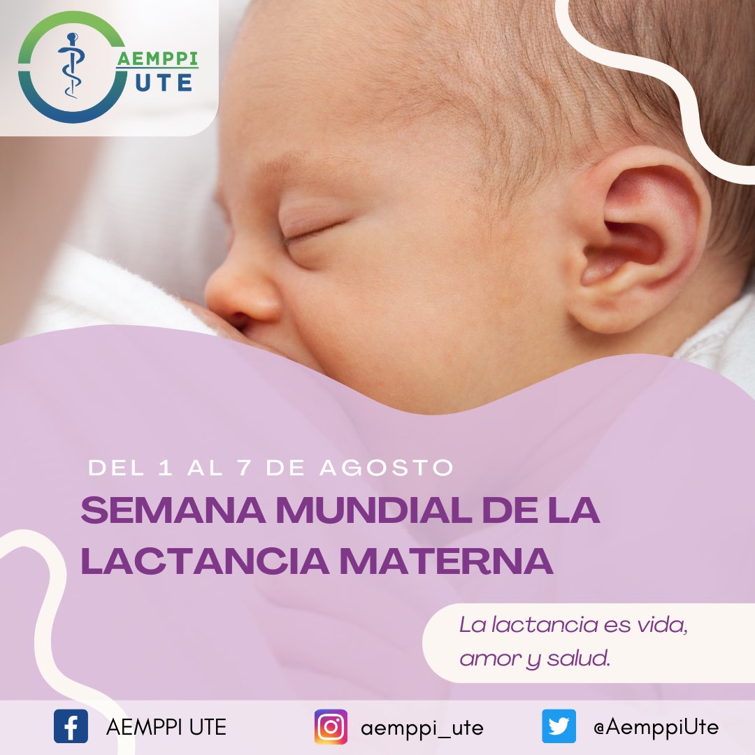 AemppiUte's tweet photo. La Semana Mundial de la Lactancia Materna, que se celebra todos los años del 1-7 de agosto, es una campaña mundial coordinada por la Alianza Mundial para la Acción de Lactancia Materna, para crear conciencia y estimular la acción sobre temas relacionados con la lactancia materna https://t.co/GQXC3NVIkd