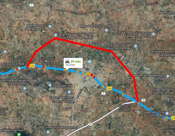 snagireddy's tweet photo. @drmcsudhakar @DKSureshINC @drmcsudhakar Sir, I really admire your knowledge and determination to improve the infrastructure around #Chintamani. Please build a bypass for Chintamani north as 5 highways are passing via Chintamani Town. Bypass for Chintamani south is under tendering stage as per #MORTH. https://t.co/h3qLFEdoP7