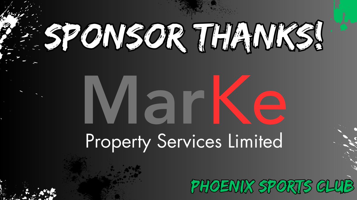 phoenixsportsfc's tweet photo. Our thanks to

MarKe Property Services Limited

for their sponsorship at Phoenix Sports Club during the 2023/24 season!

💚🖤 https://t.co/HpP6XvcjfG