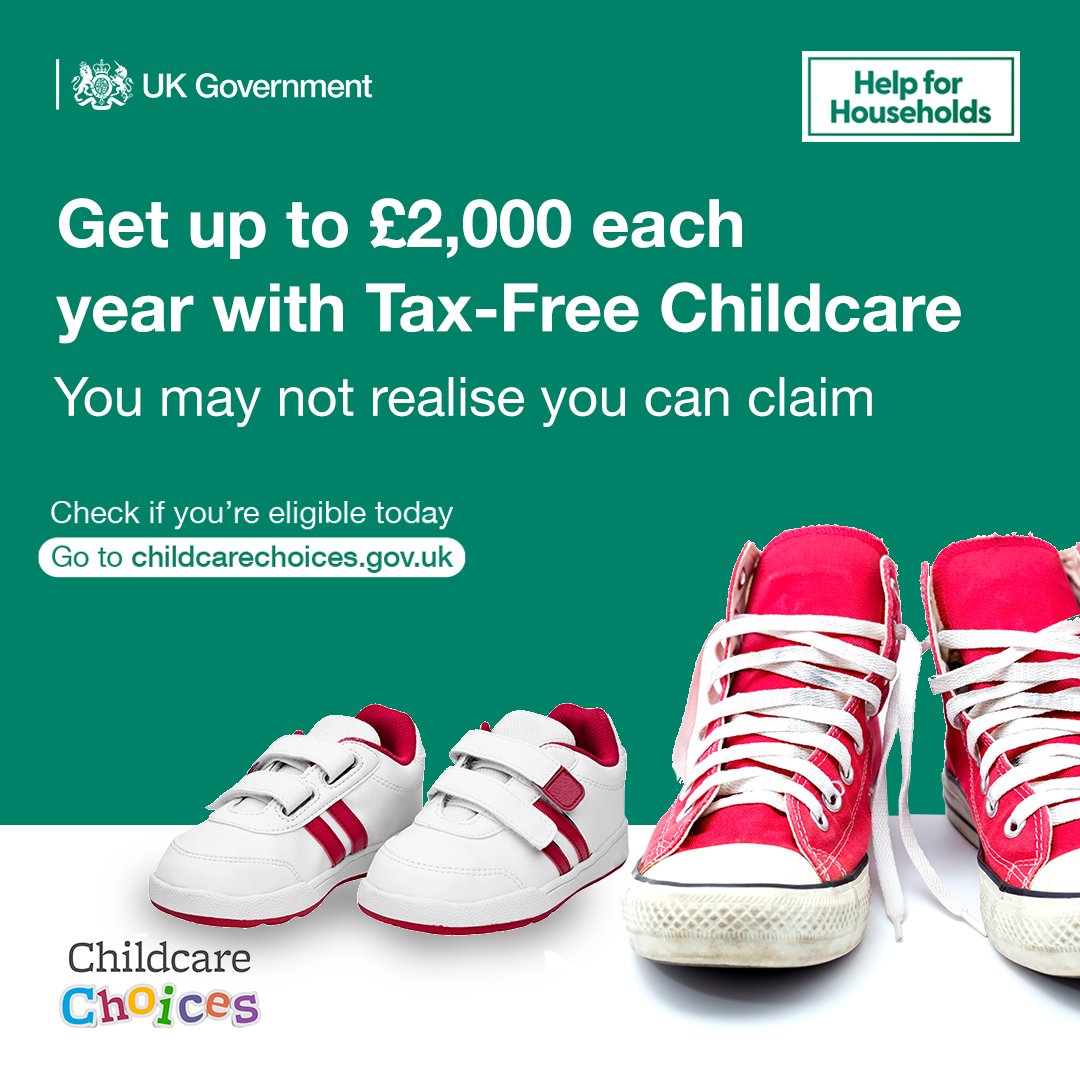 LancashireCC's tweet photo. Families eligible for Tax-Free Childcare can receive up to £2,000 a year for each child, to help with the costs of childcare. This includes:

🍽 breakfast clubs
👶 nurseries and childminders
🎨 after-school clubs

To learn more, visit: https://t.co/i9Ofeghc55 

#ChildcareChoices https://t.co/TZ3LIRWHJK