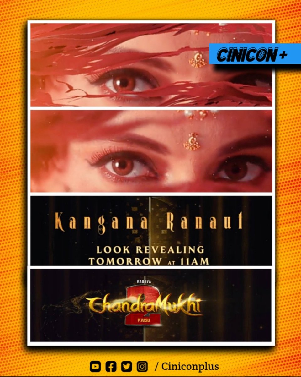 kanganalovers's tweet photo. #KanganaRanaut First Look from #Chandramukhi2 releasing tomorrow at 11AM..

#CinemaUpdate #Ciniconplus #Cinemanews #cinema #cinemaupdates #Kollywood #Ragawalawrance https://t.co/YevFW9f66D