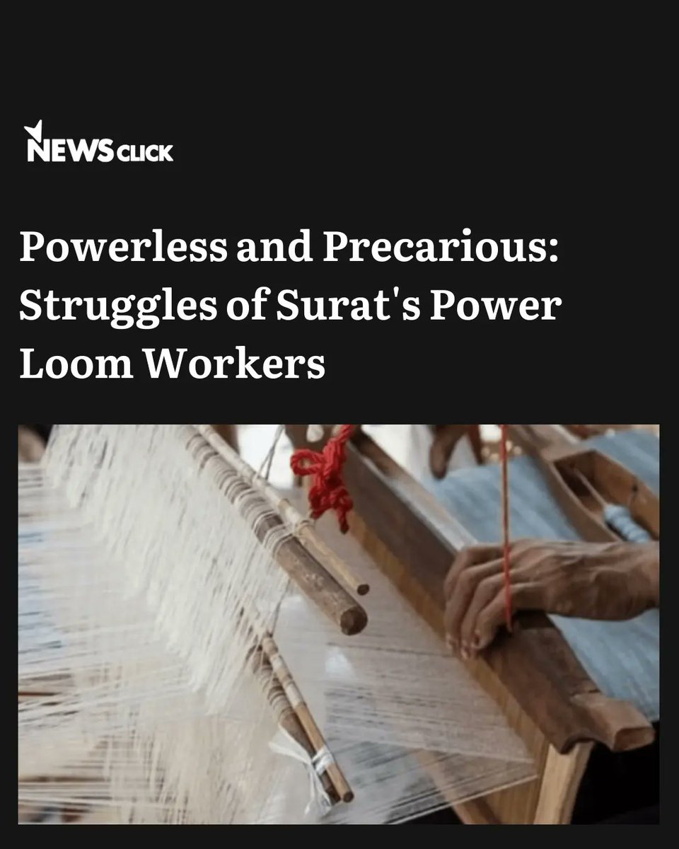 newsclickin's tweet photo. Due to low wage rates, workers are forced to live in sub-optimal conditions, residing in shared bachelor rooms, mess rooms, or on the worksite itself.
Writes Niveditha GD , Anuraag Srinivasan
https://t.co/FpOviTpTwu
#informalworkers #surat #loomworkers #wages #workersrights #NewsClick