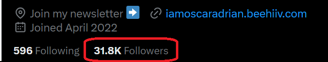 99% of Twitter users never grow past 5,000 followers.

Last week I crossed 30k.

That's why I created a video breaking down a 9-step plan on how you can get your first 5,000 followers.

Want it?

• Like this tweet
• Comment "30k"

And I'll DM it to you.
(Must be following)