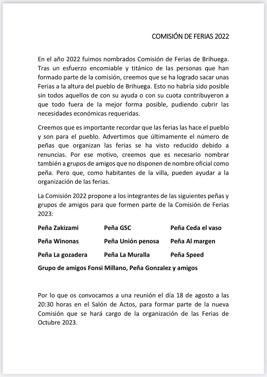 ¡¡ I M P O R T A N T E !!⚠️

NOMBRAMIENTO NUEVA COMISIÓN FERIAS DE OCTUBRE 2023.