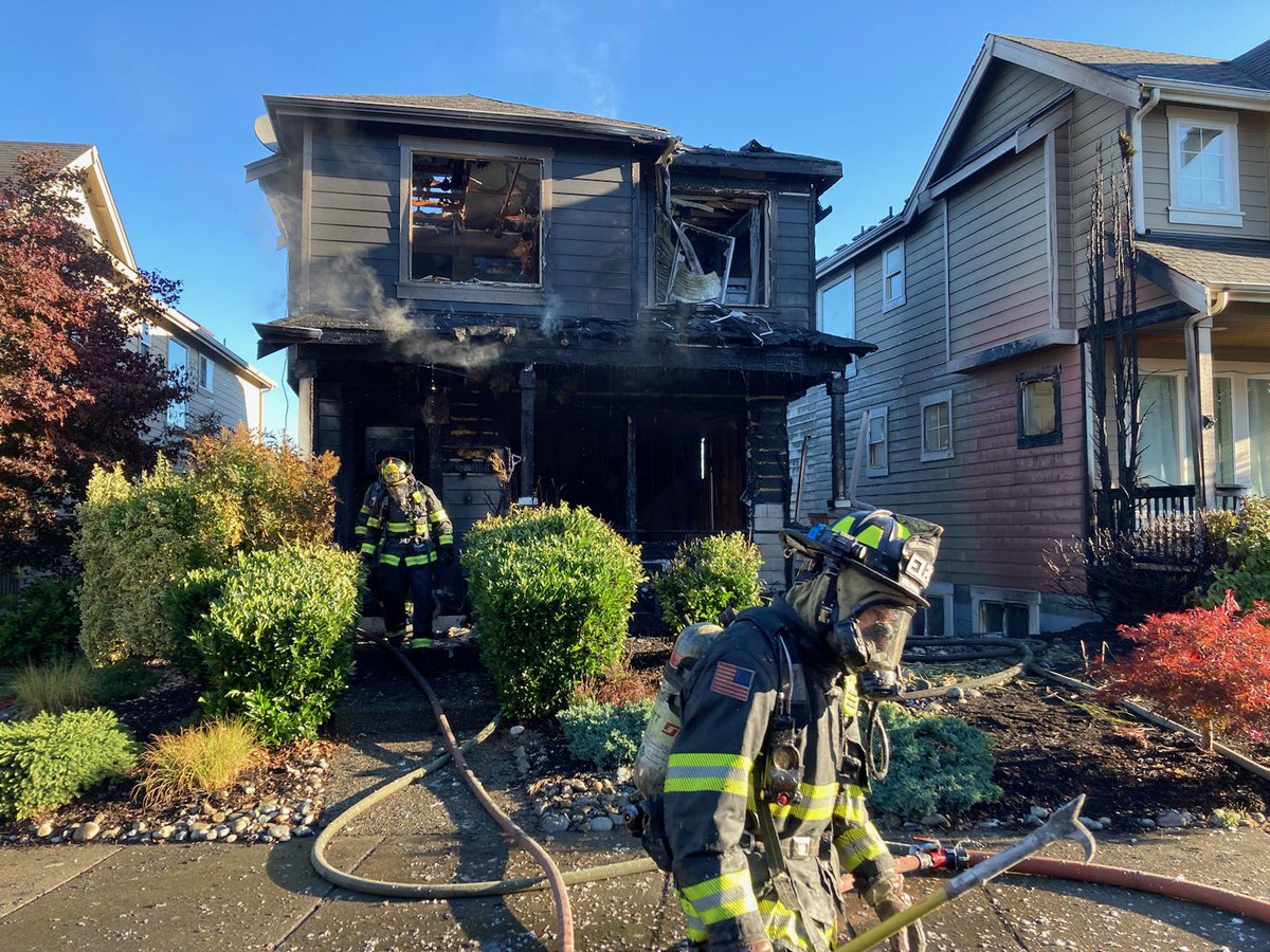 This mornings fire was contained to one structure. Crews from EF&amp;R, Bothell, Shoreline, Redmond Fire and Snohomish Regional Fire &amp; Rescue were able to prevent the spread to neighboring homes.