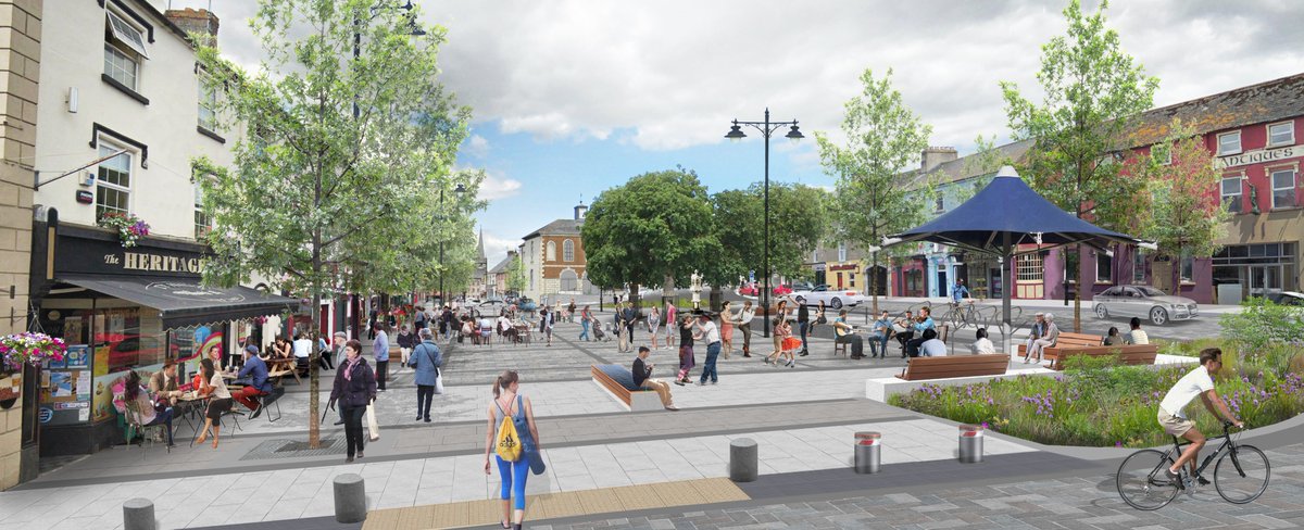 planningtipp's tweet photo. We have been shortlisted for an @IrishPlanInst Award in the category of Urban Regeneration and Heritage for a regeneration project in #Cahir that was awarded nearly €12 million in RRDF funding and includes public realm upgrades, a new business hub and a state of the art library. https://t.co/mhJhaXzAIw