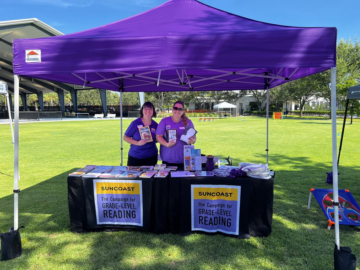 We are part of the back too school Free event come and stop at our tables today 📚 11:00AM-1:00PM
📍G. T. Bray Park 5502 33rd Ave Dr W, Bradenton, FL 34209 <a href="/ThePattersonFdn/">The Patterson Foundation</a>  <a href="/LeerPara3ro/">Leer Para 3ro.</a> <a href="/RachelPloss/">Rachel Ploss</a> <a href="/APenaTPF/">Aileen Peña</a> <a href="/mthorntontpf/">Monique Thornton</a> <a href="/cpenatpf/">Cinthia Pena</a>