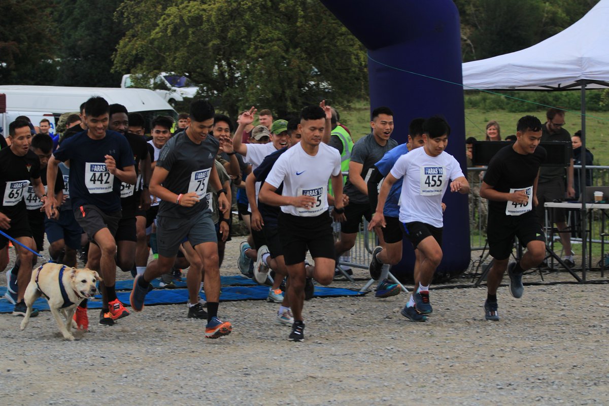 In case you're new here there are a few options when you sign up:
👟RUN in trainers
🥾TAB in boots &amp; trousers, carrying a 35lb bergan
🐕CANIX run with your furry friend
The weight is the same for all ages-keeps the challenge fair for all 💪
More info at paras10.com