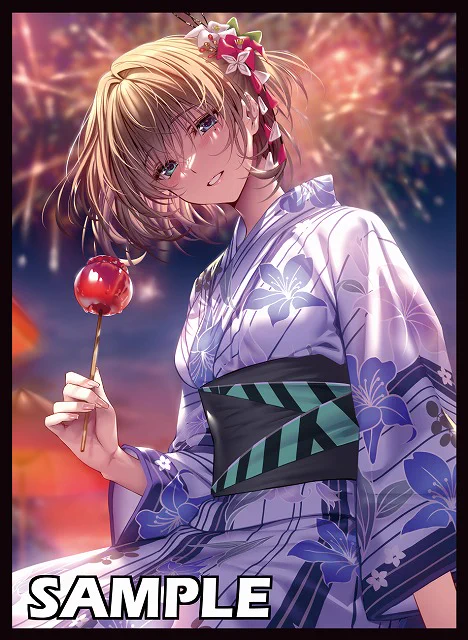【夏コミ/BOOTH 新作発表②】 「浴衣楓さん」スリーブ&プレイマット イラストレーターはピロ水()様になります!