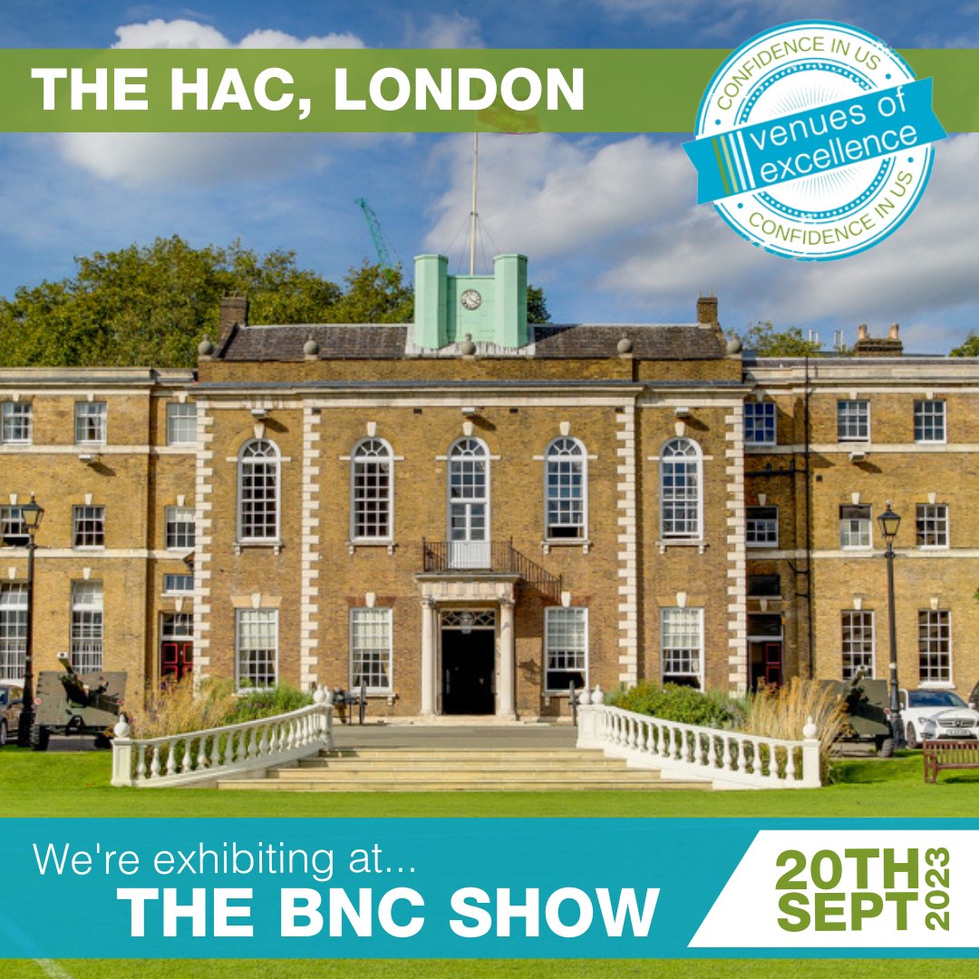 We’re delighted to be exhibiting at @BNCEventShow at @HacEvents on 20th September alongside our stand partners: ⭐ @millenniumpoint ⭐ @_MTCEvents ⭐ @OldThornsHotel ⭐ @uvbirmingham Come & find out more about our consortium of unique venues! 🔗 bnceventshows.com