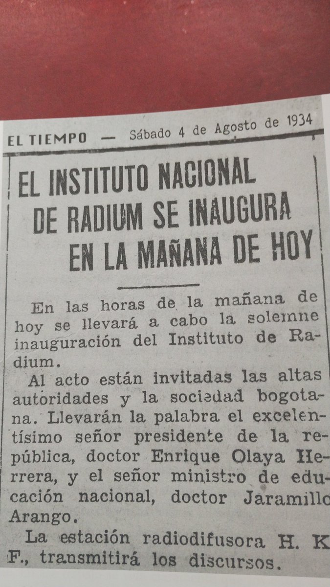 WiesnerCarolina's tweet photo. 4 de agosto de 1934: 89 años de historia. felicitaciones @INCancerologia https://t.co/DdnpJUYifS