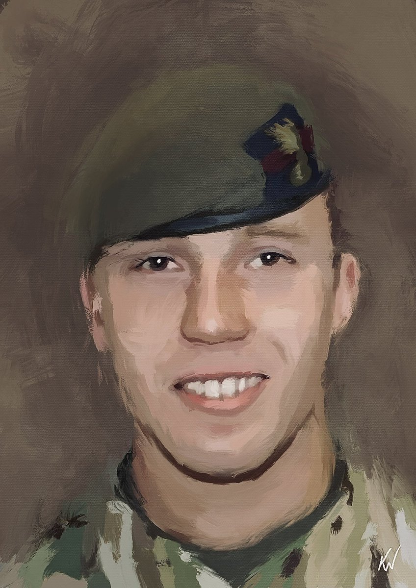 Next portrait, can we get it to his next of kin? Guardsman Craig Andrew Roderick of the 1st Batt Welsh Guards, fell in Afghan on Sun 1 July 2012. kevwills.co.uk crowdfunder.co.uk/p/the-fallen-o… @WelshGds @WelfareWelsh #WelshGuards #Afghan #wewillrememberthem @poppypride1