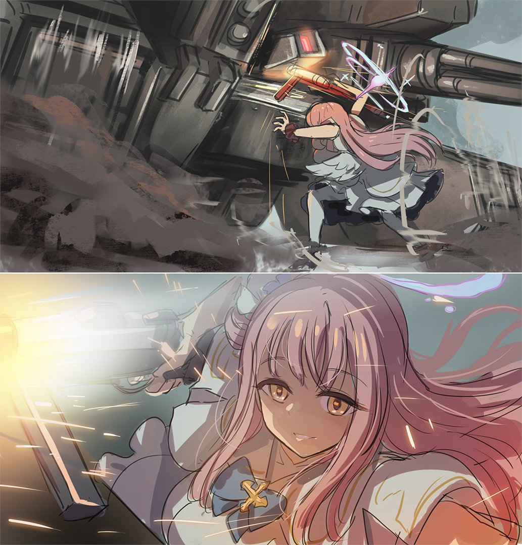 ミカページ この後レーザー砲台も素手で殴り壊しに行く聖園ミカ