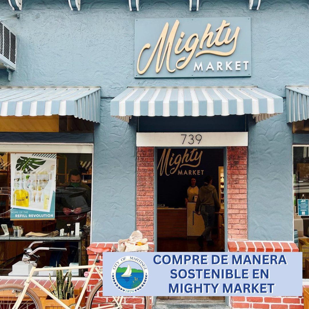 cityofmartinez's tweet image. (2/2) ♻️ #CompreLocal y de manera sostenible con una visita a Mighty Market, un boticario propiedad de mujeres y un mercado sostenible en nuestro propio #CiudadDeMartinez! 

Para obtener más información, visite: mighty.market      
📸: Mighty Market