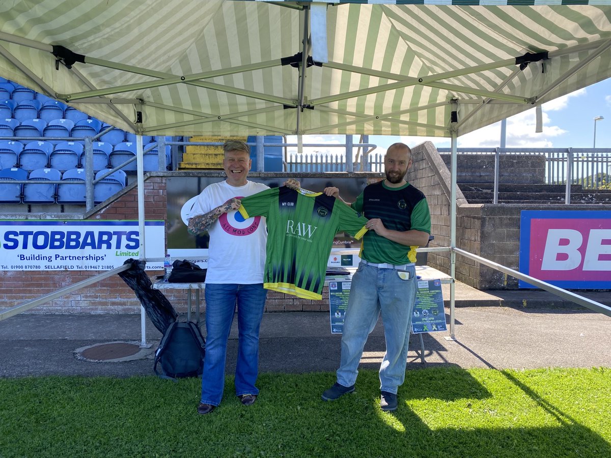 ProjectBCGFC's tweet photo. Today we were down at the Social Prescribing: Health and wellbeing community festival at Whitehaven Rugby League club and networking with some amazing charities and services.

Great day out with Nigel and Stephen. https://t.co/hNAra0RYEE