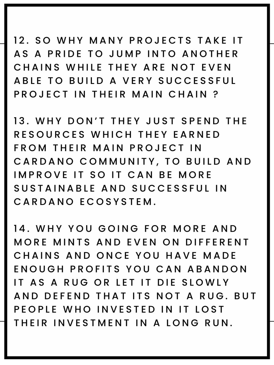 assimmann's tweet image. So here is my concern, with an example. How a project manipulates things around and how founders make profit personally. 
90% of these project owners know that after 2-5 years they will not survive. 
@SmoothYetiMC @ClaypezNFT @DanketsuNFT  #cnft #CardanoCommunity #rugpulls