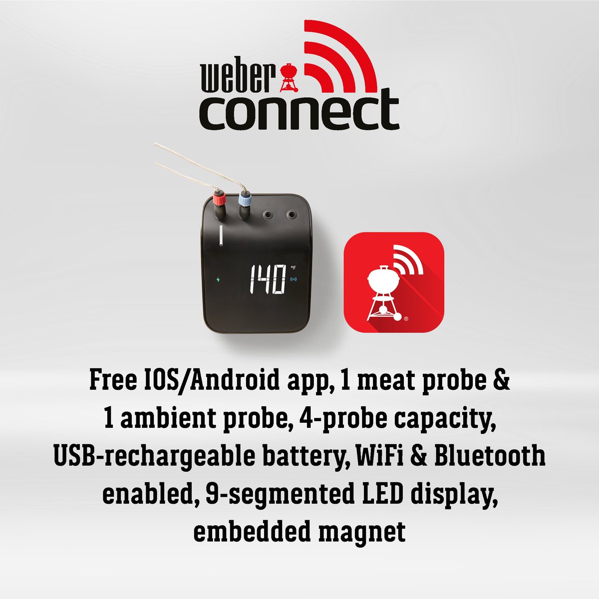 Gas braaiing can be even simpler with the Weber Connect, download the FREE IOS or Android app & you’ll get recipes & real-time notifications on where the meat’s at. 😉 Find out more here: weber.co.za/product-catego… Download now: apps.apple.com/ca/app/weber-c… & play.google.com/store/apps/det…