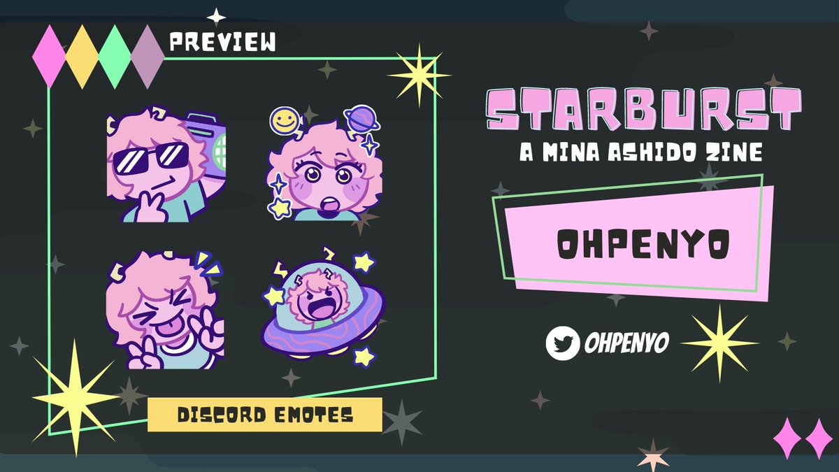 <a href="/StarburstZine/">💫 Starburst 💫 Zine Release 💖</a> is available to download now! Free mina zine🥺💞