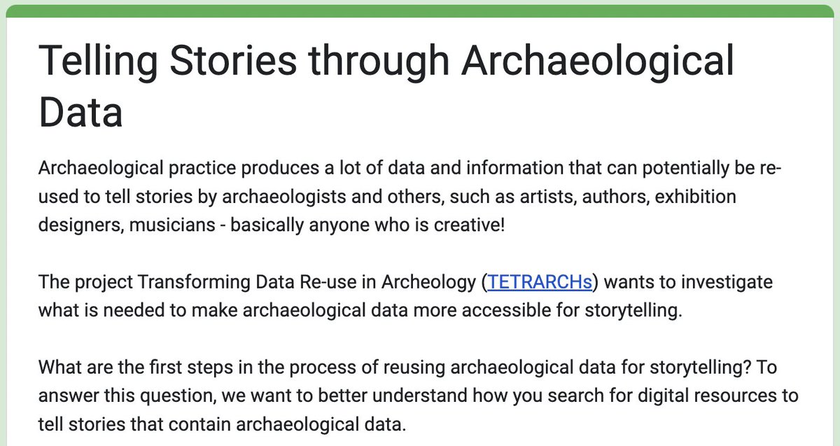 ArchaeologistSP's tweet photo. *Help!

Our #tetrarchs project investigates how archaeological data can be made more accessible for storytelling.

If archaeology is your domain, please help us understand how you search for interesting information. 

Respond to our quick scenario here
https://t.co/jepIotWZrG https://t.co/lmhj7FsmeA