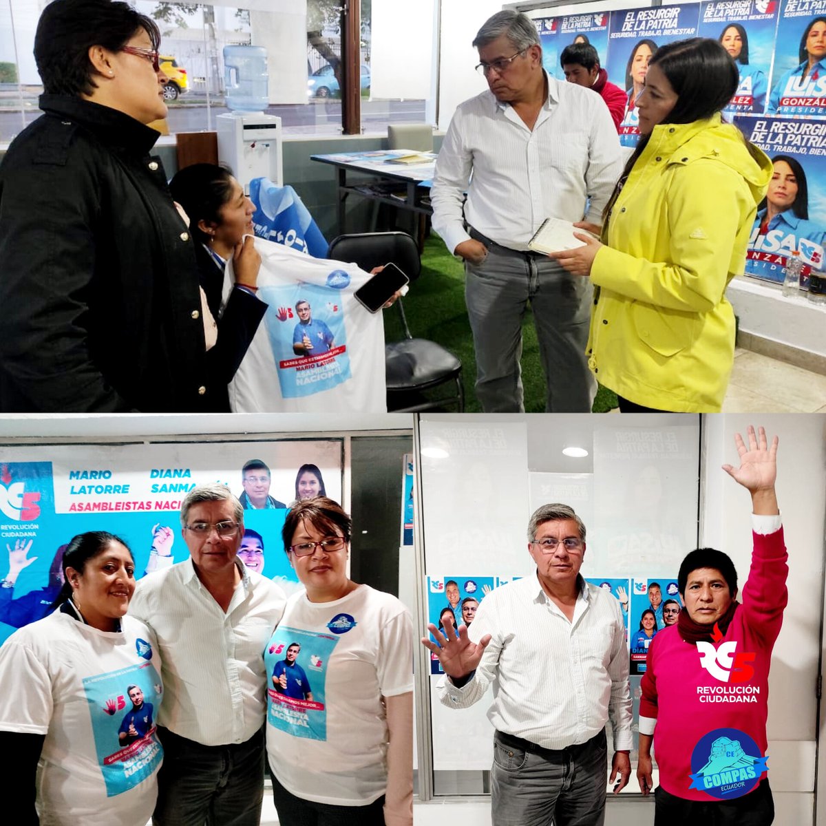#LuisayAndresPatriaOtraVez Comprometidos por #ElResurgirDeLaPatria 💙🤍5️⃣

Venceremos en una sola Vuelta !! <a href="/MashiRafael/">Rafael Correa</a> <a href="/LuisaGonzalezEc/">Luisa González</a> <a href="/ecuarauz/">Andrés Arauz</a> <a href="/viviana_bonilla/">Viviana Bonilla</a> @BrigProvJGLoja @TuitTungurahua
<a href="/RC5Oficial/">Revolución Ciudadana</a>
#SoyMarioLaTorre ✨
➡️ TU COMPA MARIO !!!!