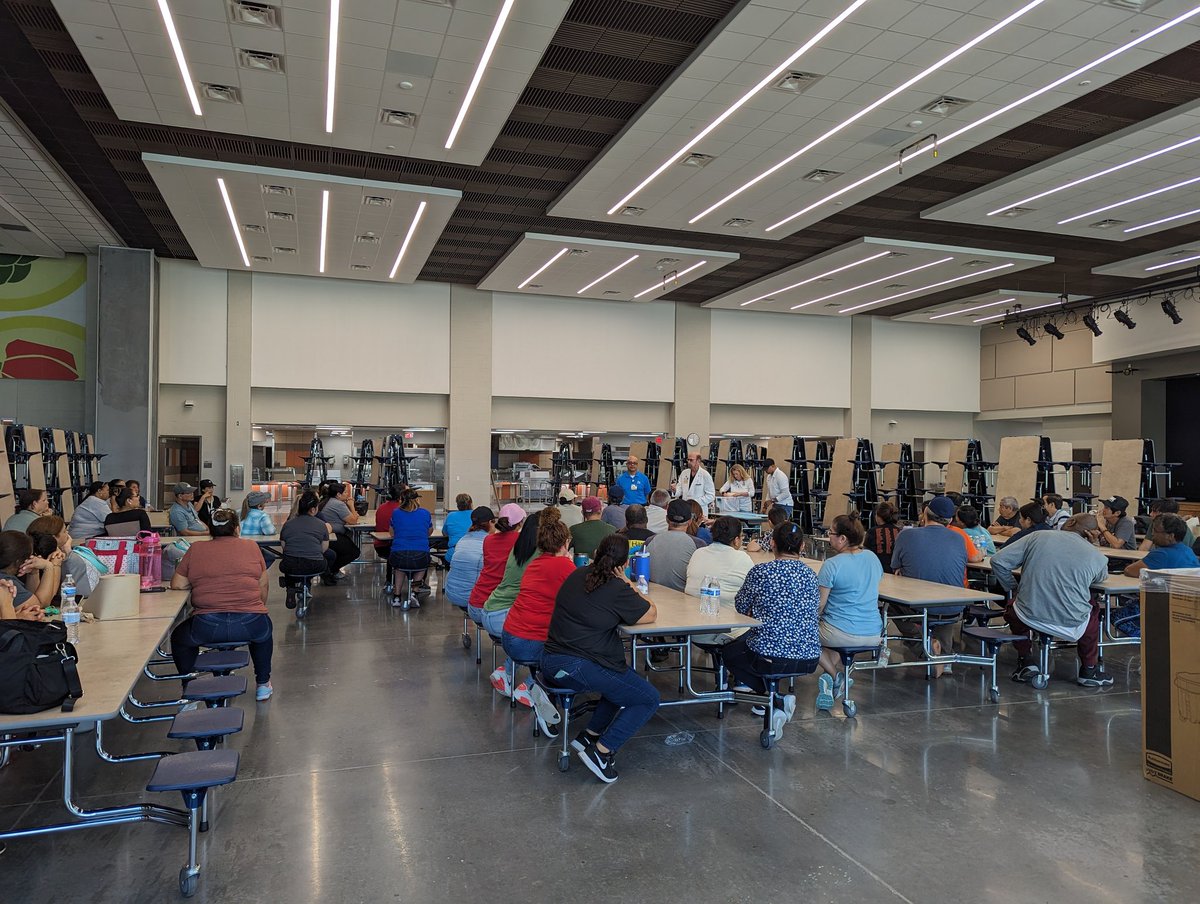 Celebrating our amazing <a href="/CyFairISD/">Cypress-Fairbanks ISD</a> <a href="/CFISDOPS/">CFISD Operations</a> for their hard work during COVID. Thank you Tom Jackson for coming to celebrate these wonderful staff members!