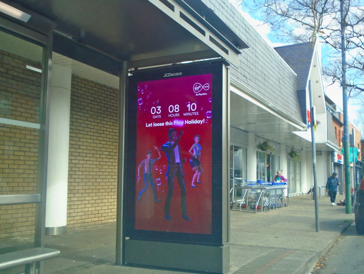 PMLGroup's tweet photo. The countdown to the bank holiday is on!
@VirginMediaIE want you to let loose this 'Play' Holiday, and to mark the occasion they're running a dynamic countdown across digital #OOH 6's across the country ⏰
✍ PML & @OMD_Ireland
#BeMoreNow #AugustBankHoliday #DynamicDOOH https://t.co/jjV8fM2QNa