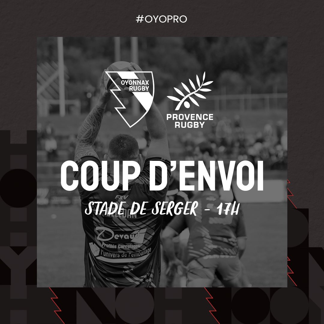 OyonnaxRugby's tweet photo. β±οΈ ππ’π¨π£ πβππ‘π©π’π I #OYOPRO #TOUSOYOMEN https://t.co/f6LxtWCcP3