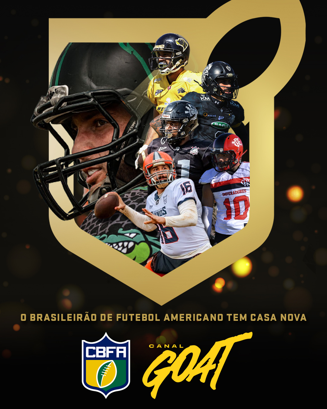 Canal GOAT on X: BRASILEIRÃO DE FUTEBOL AMERICANO É NO GOAT! 🏈 💥  @flamengofa e @galofamericano se enfrentam no sábado, 5 de agosto, às 14h,  pelo @BrasileiraoCBFA com transmissão AO VIVO, DE