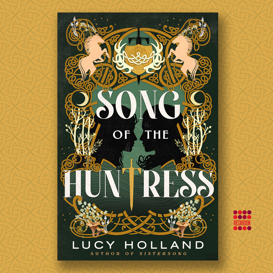 Cover launch! SONG OF THE HUNTRESS by @silvanhistorian transforms the story of Herla & the Wild Hunt into a rich, feminist fantasy of two great warriors, a war-torn land, & an ancient magic that is slowly awakening. Pick up a copy in Winter 2024. Design by @VonBrooklyn