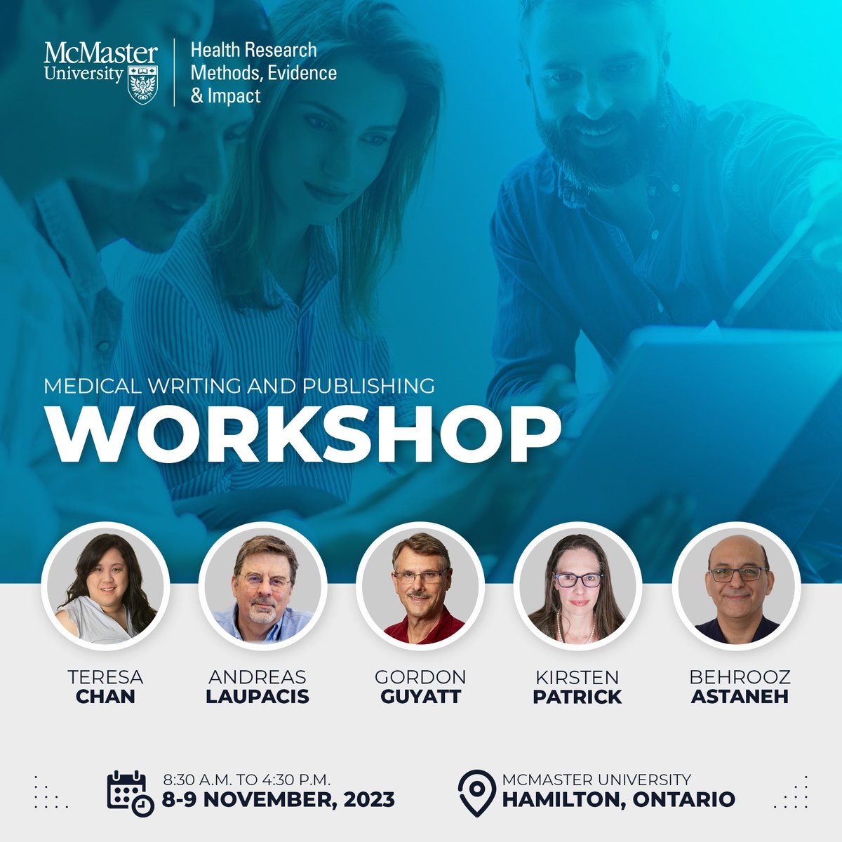 HEI_mcmaster's tweet image. We are teaming up with @CMAJ this November to host a two-day comprehensive medical writing and publishing workshop. Register before September 1 and take advantage of discounted rates. More details here: rb.gy/bsq4j. #academictwitter #meded #newPI