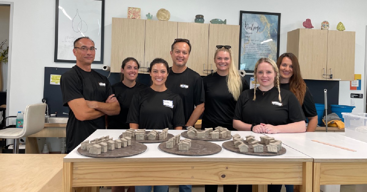 ForcepointSec's tweet photo. Team Forcepoint Austin came together to build tiny clay homes for an upcoming Art Show supporting Community First! village.
Community Works gives opportunities to people who have experienced homelessness to earn an income. Learn more: https://t.co/zpVcnE0gCr
#ForcepointImpact https://t.co/BpgBhWt4Zh