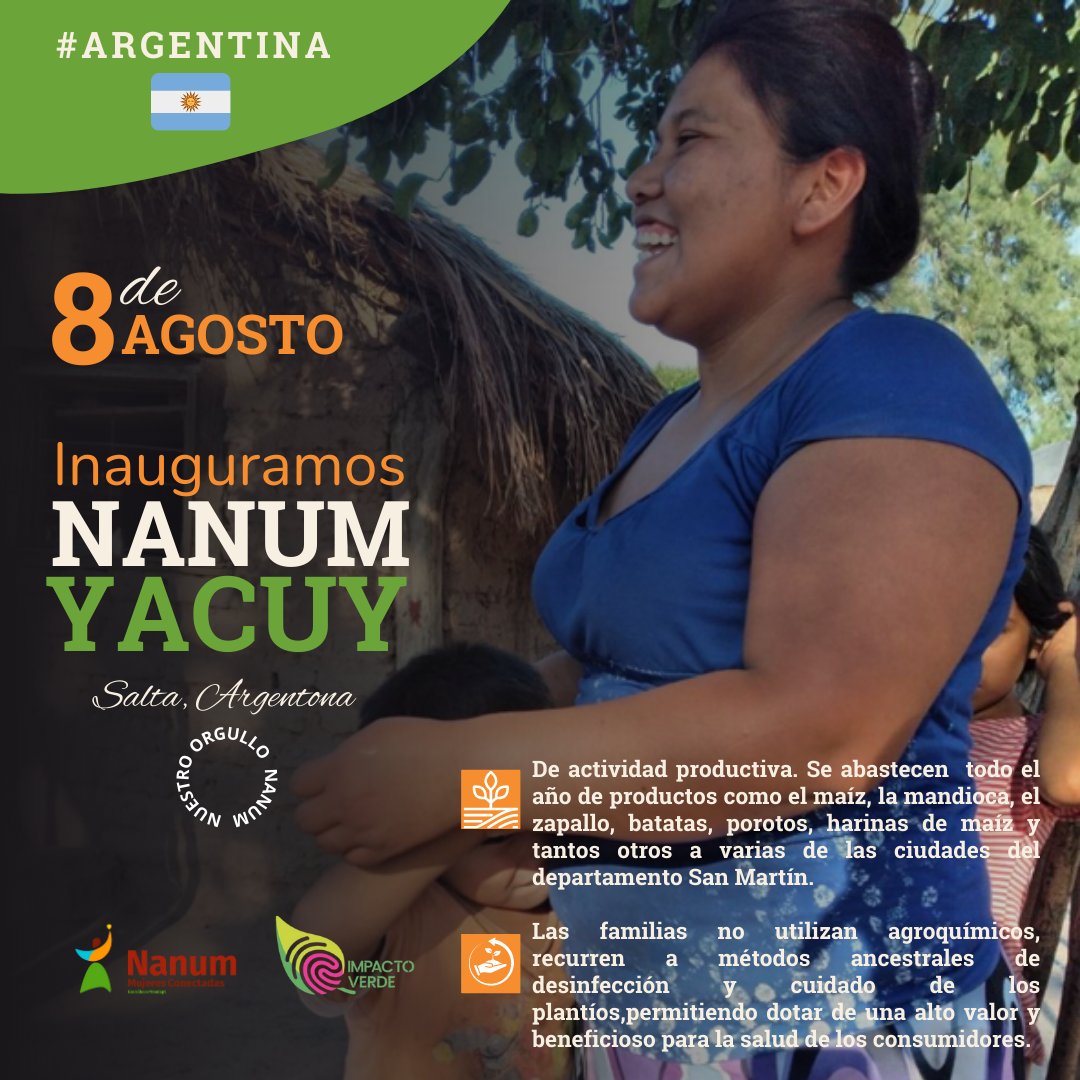 ChacoProadapt's tweet photo. 📢 Conoce más sobre el Centro de Conectividad NANUM Yacuy en Salta 🇦🇷

➡️ Con aproximadamente 3 mil habitantes, Yacuy cuenta con grandes productores, que cultivan en pequeñas parcelas de tierras, para consumo propio y para la venta a comunidades cercanas y vecinas.

Sigue el 🧵 https://t.co/jaiS9FLojN
