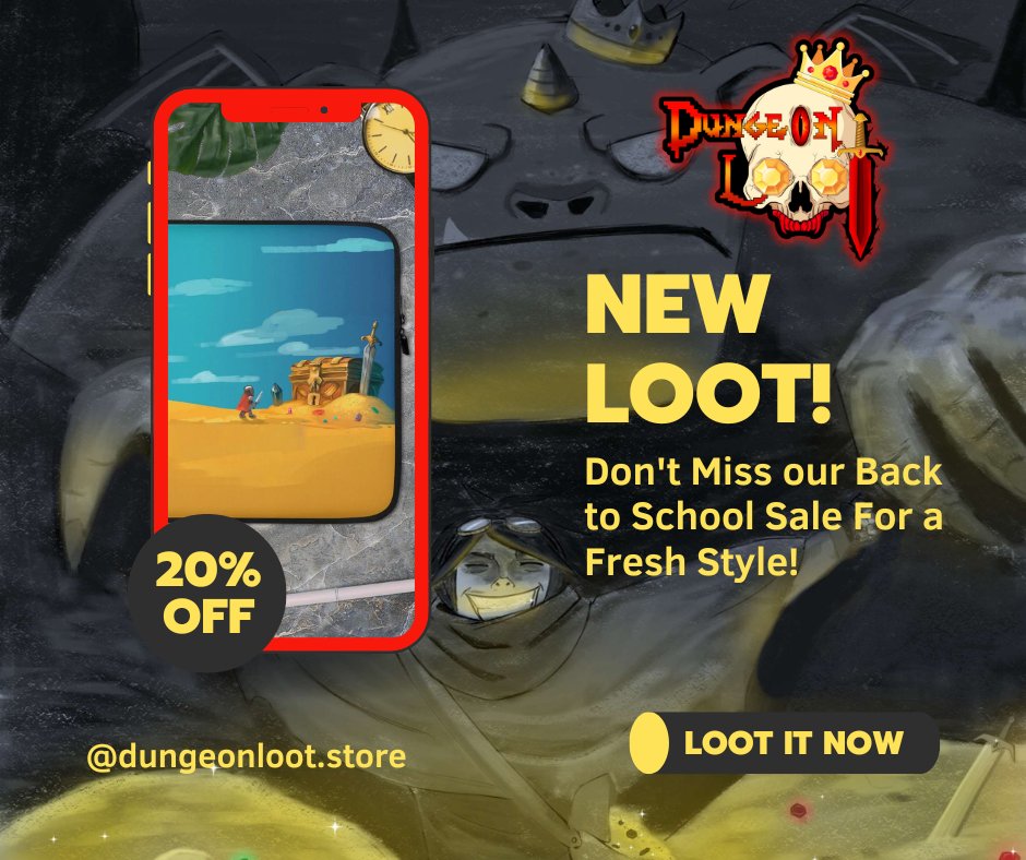 DungeonLootLLC's tweet photo. 🎓👑 Back to school season is here! What Loot are you wearing this year?

https://t.co/UC99JoROmY

#ttrpg #art #party https://t.co/owSA7Hdqeq