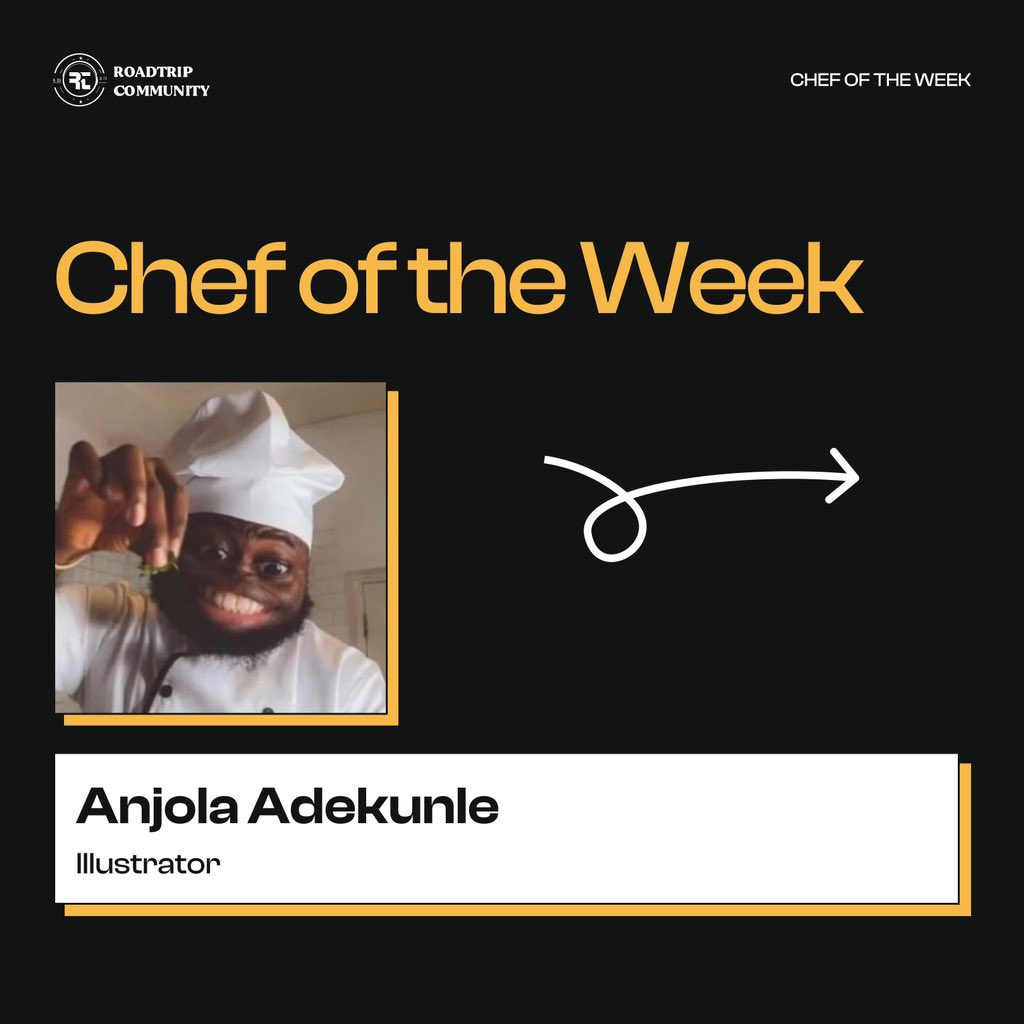roadtripcomm's tweet photo. This week we have an amazing illustrator @adekunle_anjola , as our chef of the week. She creates beautiful illustrations using Figma and Adobe Illustrator. Kindly check out her works in the thread.
#illustrator #illustration #tech #community #chefoftheweek https://t.co/Q14hxb70T5