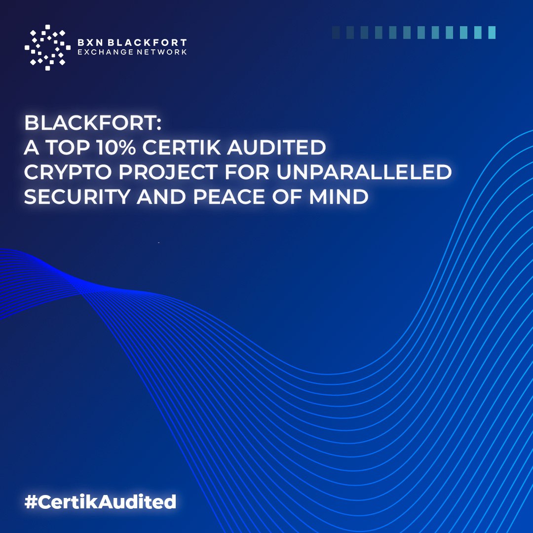 blackfort's tweet photo. BlackFort has earned its place in the top 10% of Certik audited crypto projects, offering exceptional security, speed, scalability, and efficiency. With BlackFort, you can trust that your crypto activities are safe and reliable. Choose BlackFort for peace of mind.  #CertikAudited https://t.co/yQLVHpdenl