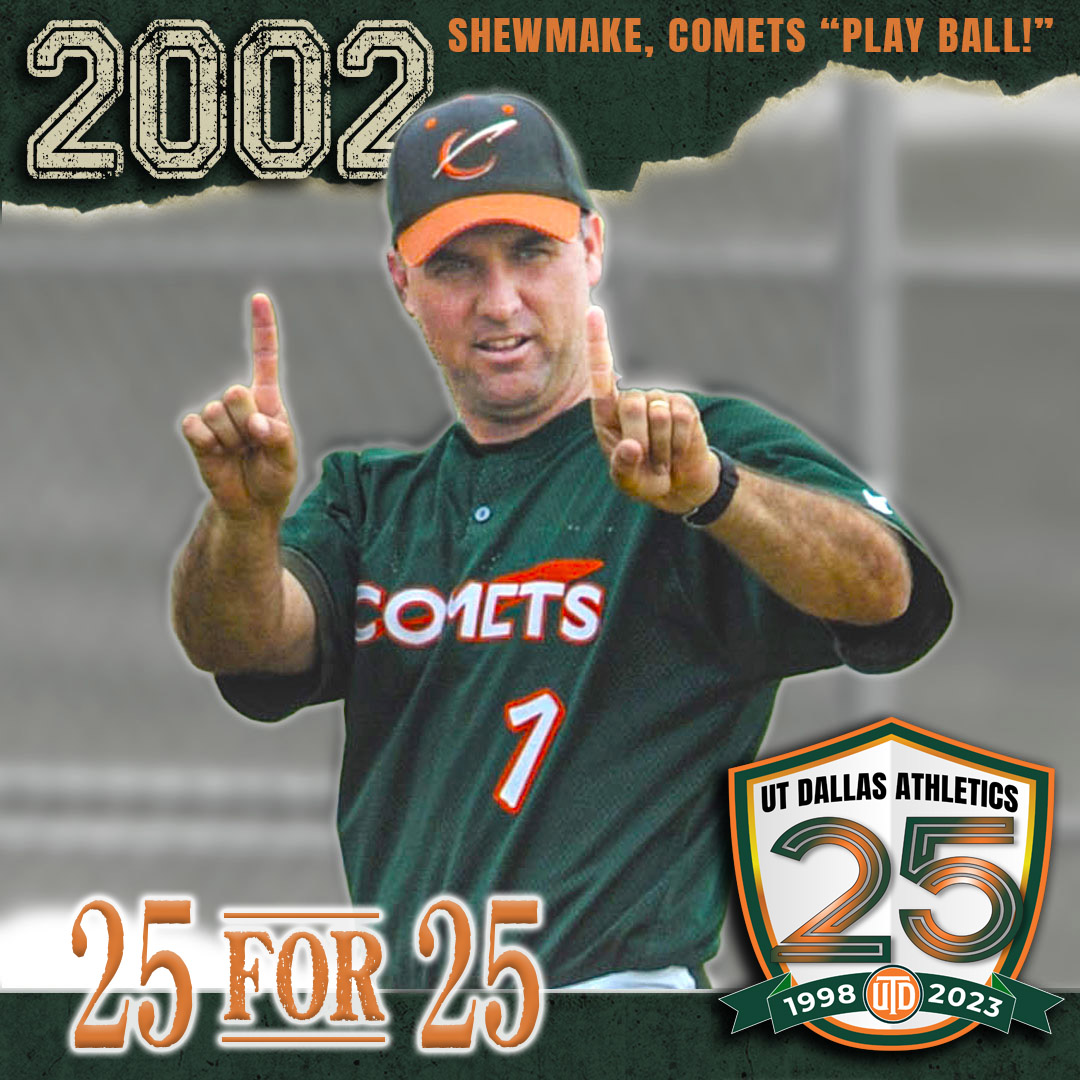 UTDCOMETSPORTS's tweet photo. The only coach @UTDBaseball has ever had, Coach Shane Shewmake launched the program in 2002, and hasn't looked back! The Comets have recorded seven 30-win seasons, and notched three ASC titles in the last six years. #UTDComets25 #whoosh https://t.co/zjhELrC7i9