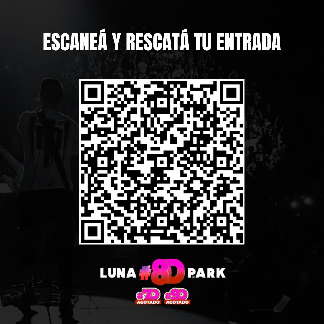pablitolescano's tweet photo. Entradas para el Luna Park: escanea o dale click 👉🏼 https://t.co/UIEvQGfxmG https://t.co/g4WXT10DDw