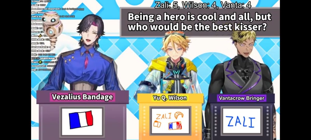 kurei_w's tweet photo. Being a hero is cool and all, but who would be the best kisser?

Vanta: because i kiss my homies a goodnight
Yu: I've seen vanta kiss zali goodnight

#ZALisLIVE #zalillust #Vantalism #YuDrawWilson https://t.co/x2eXnXmlxa