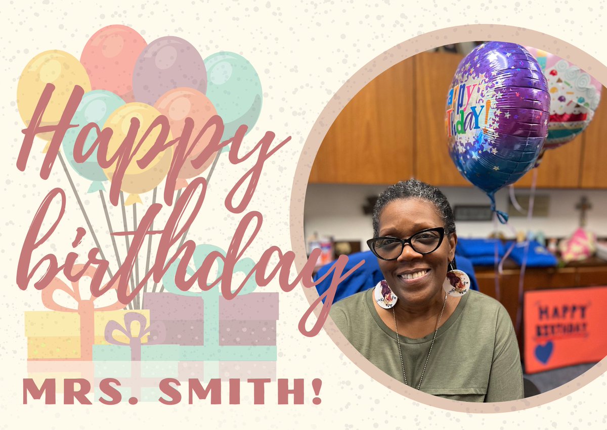 KilloughEagles's tweet photo. Happy birthday, Mrs. Smith! Nobody would be able to do anything around here without you! ❤️😅 #iamkms #ReachingNewHeights #wearealief https://t.co/SrjSOva5rU