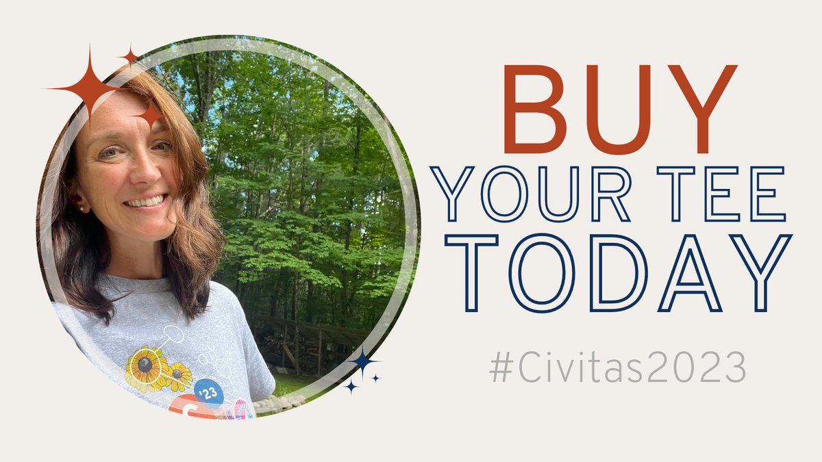 We're making #FashionFriday a thing - here's <a href="/jlritzo/">Jolie Ritzo</a> sporting her #Civitas2023 Annual Conference tee. With just two weeks until the conference, grab yours in time to wear it in Maryland! All proceeds go to <a href="/HCAMaryland/">HealthCare Access Maryland</a>. bonfire.com/civitas2023-an…
