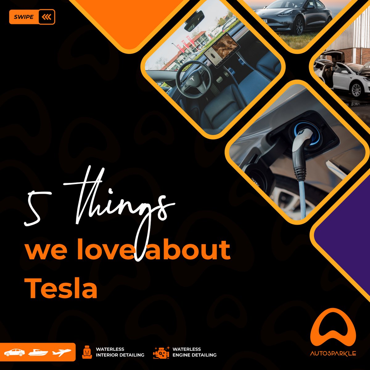 MyAutosparkle's tweet photo. Driving a Tesla is like driving the future. Check out the five amazing things we love about Tesla.
#myautosparkle #mobilecardetailing #not #mobilecarwash #carwash #detailingdaily #bellanaija #asoebi #davido #explore #abujababes #tesla #car #electriccar https://t.co/IGuCUe0QLg