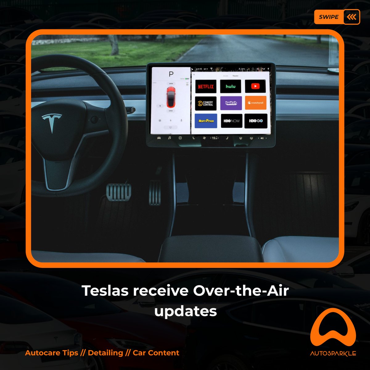 MyAutosparkle's tweet photo. Driving a Tesla is like driving the future. Check out the five amazing things we love about Tesla.
#myautosparkle #mobilecardetailing #not #mobilecarwash #carwash #detailingdaily #bellanaija #asoebi #davido #explore #abujababes #tesla #car #electriccar https://t.co/IGuCUe0QLg