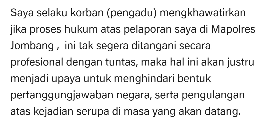 Bener apa yang disampaikan korban, kasus serupa bisa terulang lagi kalau laporannya ga ditangani sampai tuntas, dan terbukti sekarang.