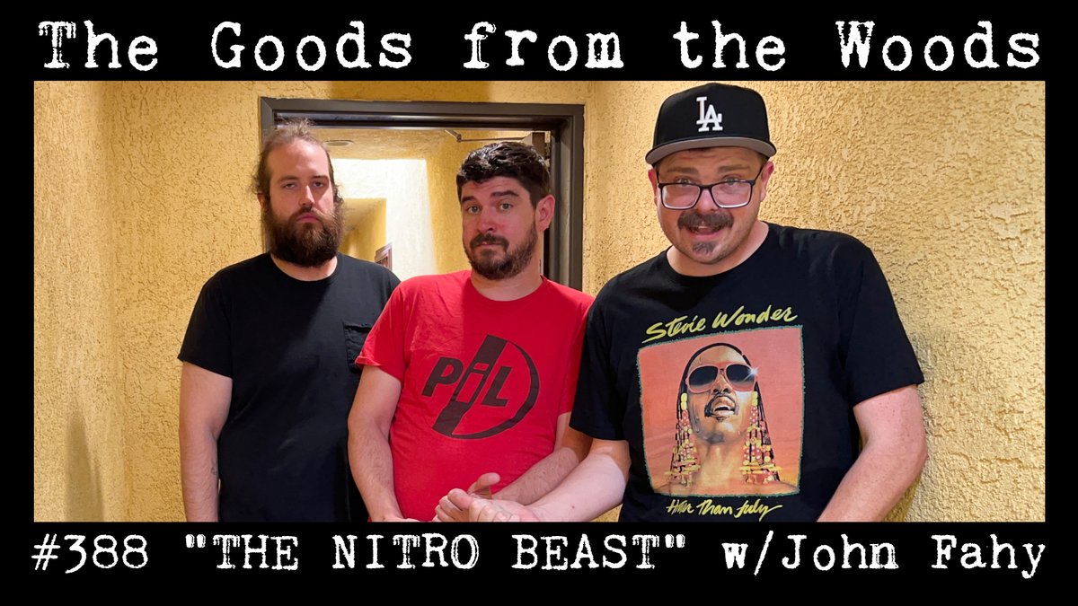 TheGoodsPod's tweet photo. TODAY ON THE PODCAST! @JohnFahyYouKnow from @PeePeePodcast is back at Disgraceland chuggin' a "Nitro" @MonsterEnergy with us and chattin' about a D.C. E.V. conman, a recently deceased Kentucky gentleman, &amp; the INSANE comments left on @ImagineDragons YouTube. Tune in! Lynx-N-Reply https://t.co/XttW8WfiOc