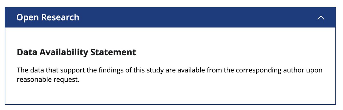 We can't expect the bioinformatics community to be transparent if this statement is deemed "okay" by editors.